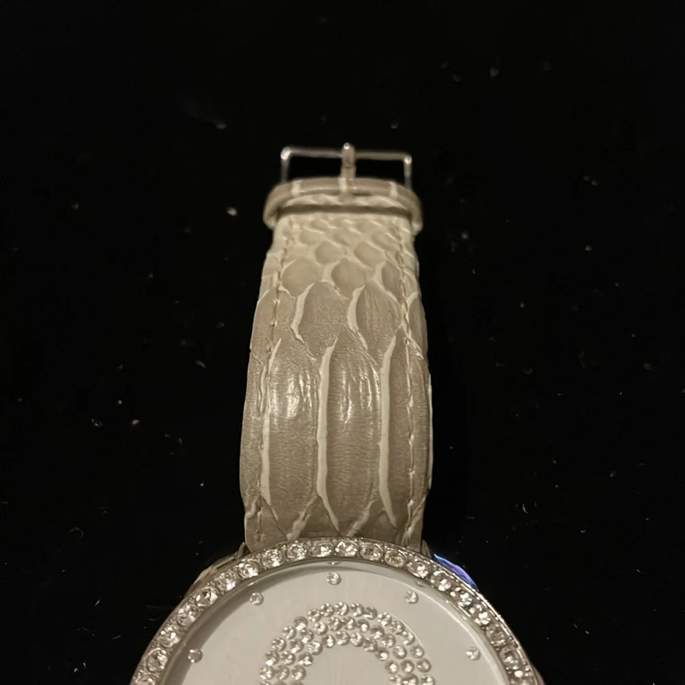 Crystal UNISEX Embellished Watch with Silver Accents